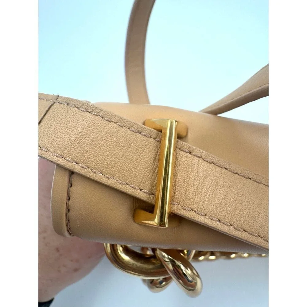 Bottega Veneta Mount Leather‎ Beige Tan Crossbody Shoulder Bag